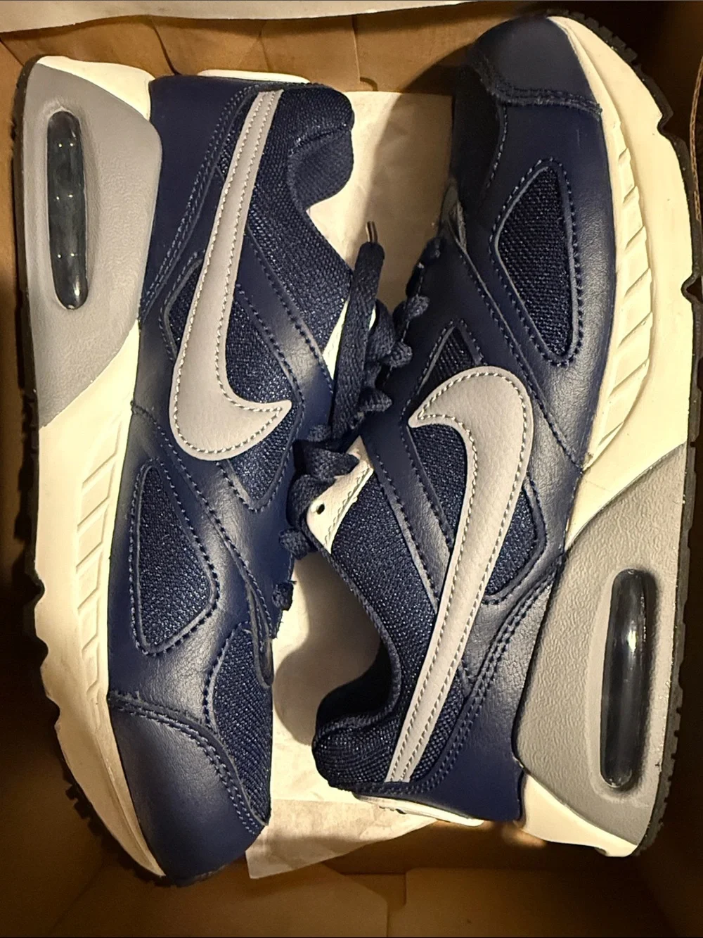 Nike Air Max IVO Youth in Navy, Stealth, and White